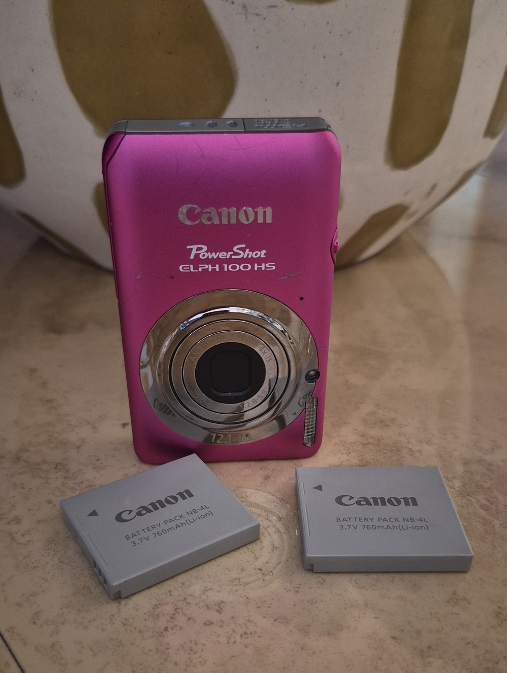 Canon PowerShot ELPH 100 HS - Bright Pink Compact Camera